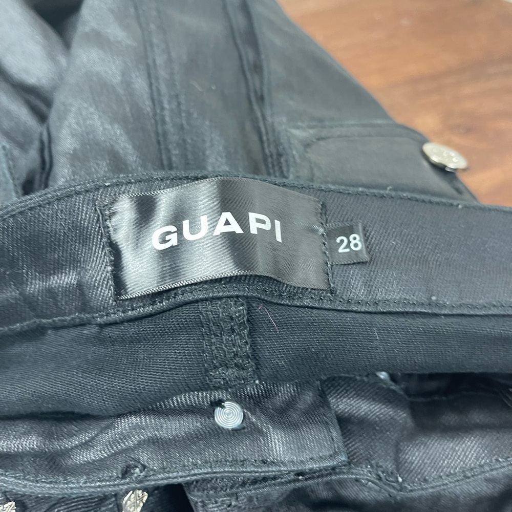 Guapi Black Pants With Multiple Pockets Size 28 - image 4